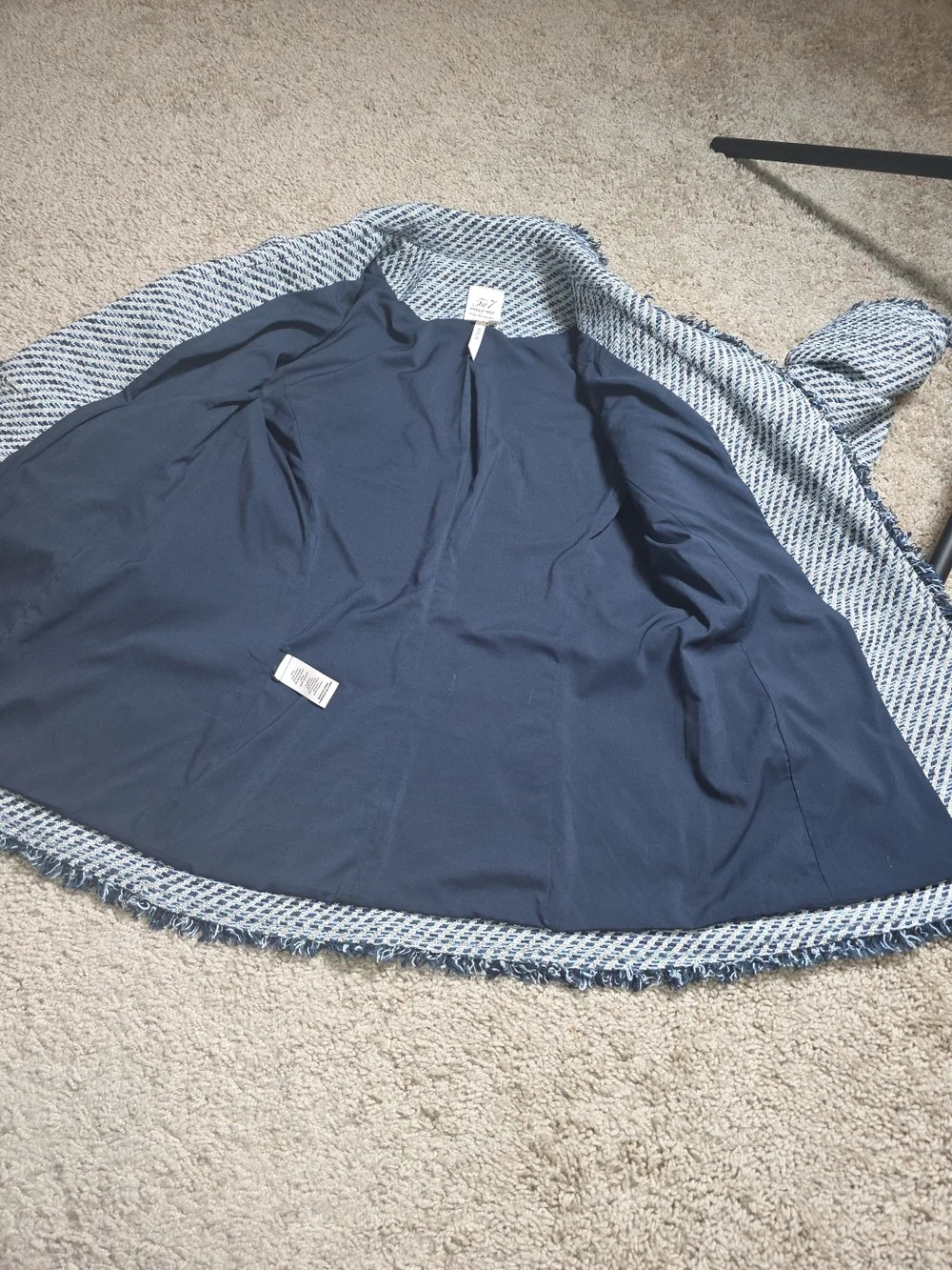 Cinq à Sept Noemie Khloe Bouncle Blazer In Navy Multi Sz 0 - Picture 8 of 13